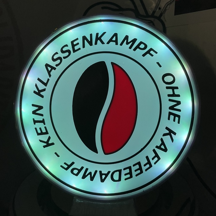 DIY-LED-Lampe • Kein Klassenkampf ohne Kaffeedampf