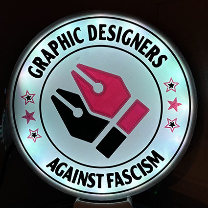 DIY-LED-Lampe • Graphic Designers against Fascism