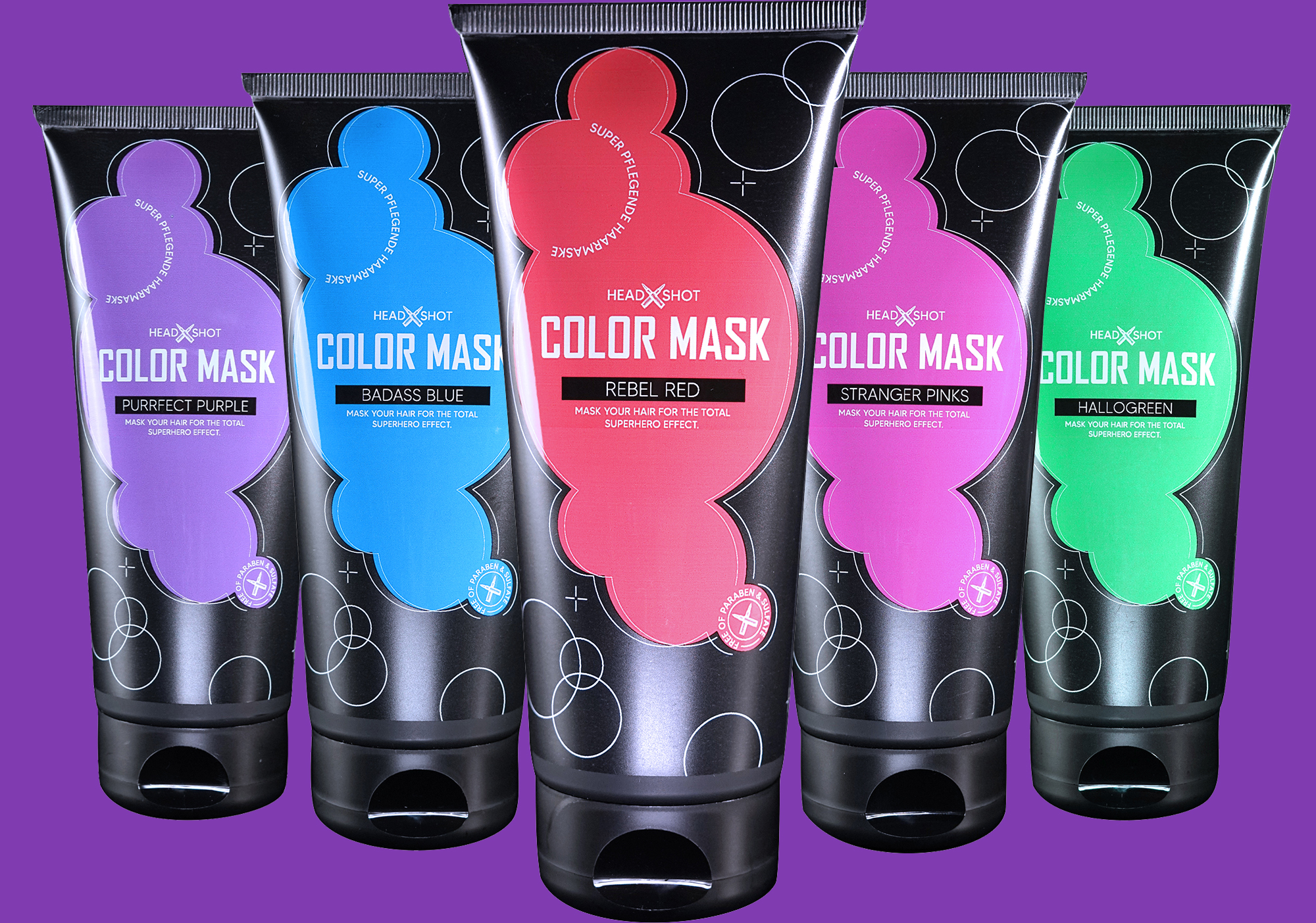 Headshot Color Masks - Haarkur mit Farbpigmenten