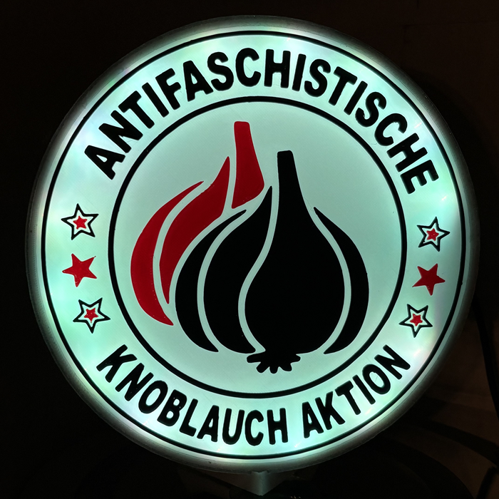 DIY-LED-Lampe • Antifaschistische Knoblauch Aktion DIY-LED-Lampe • Antifaschistische Knoblauch Aktion