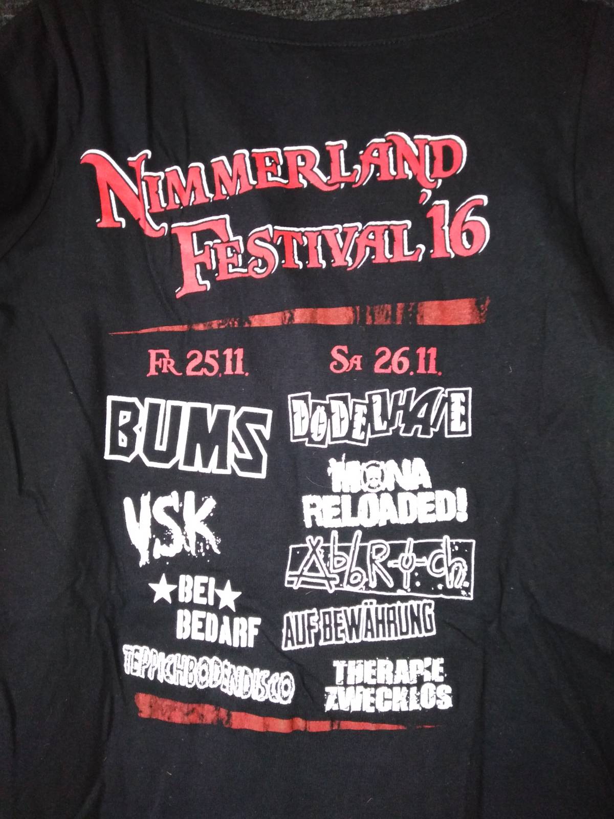 Nimmerland T-shirt 2016