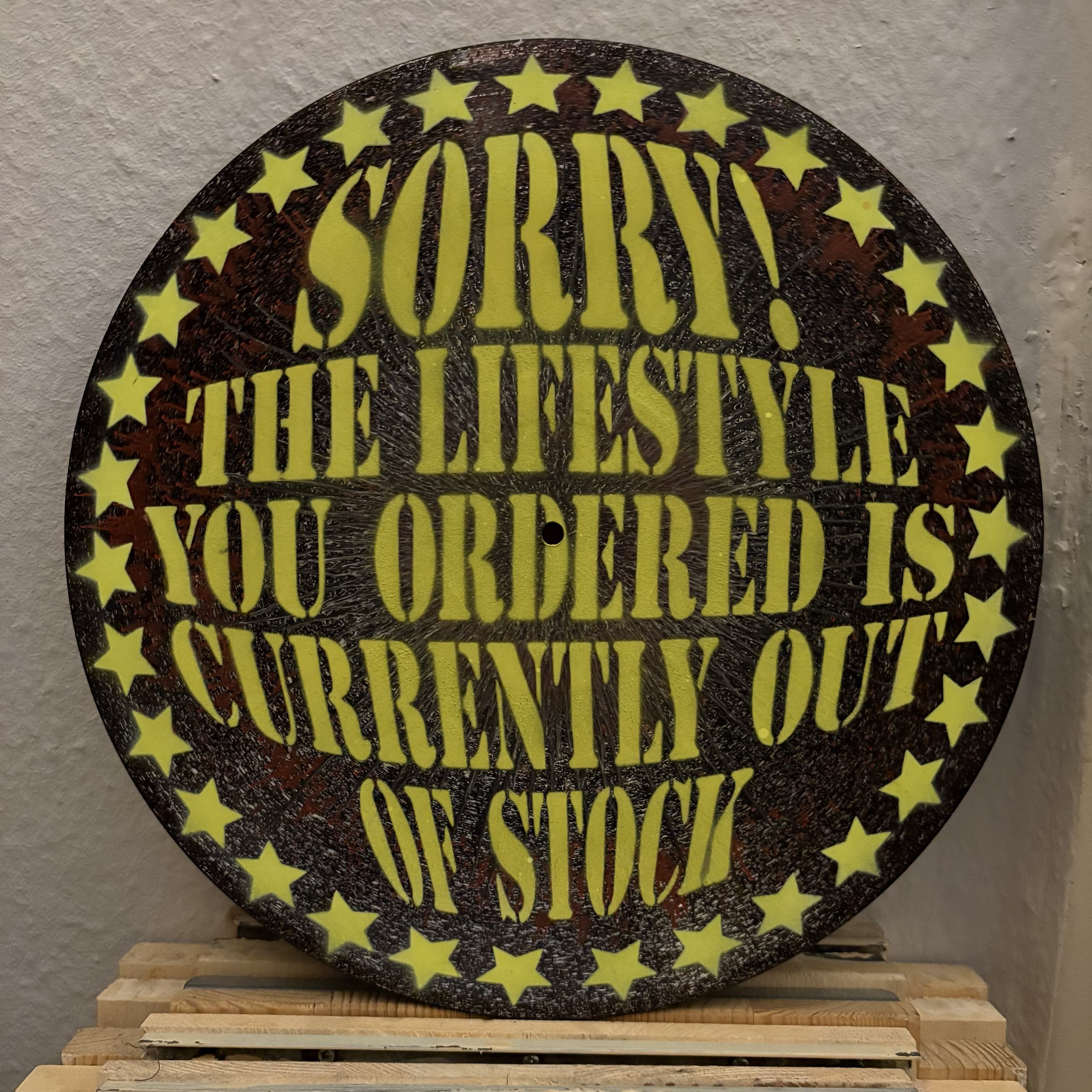 Besprühte Schallplatte - The Lifestyle you ordered is currently out of stock