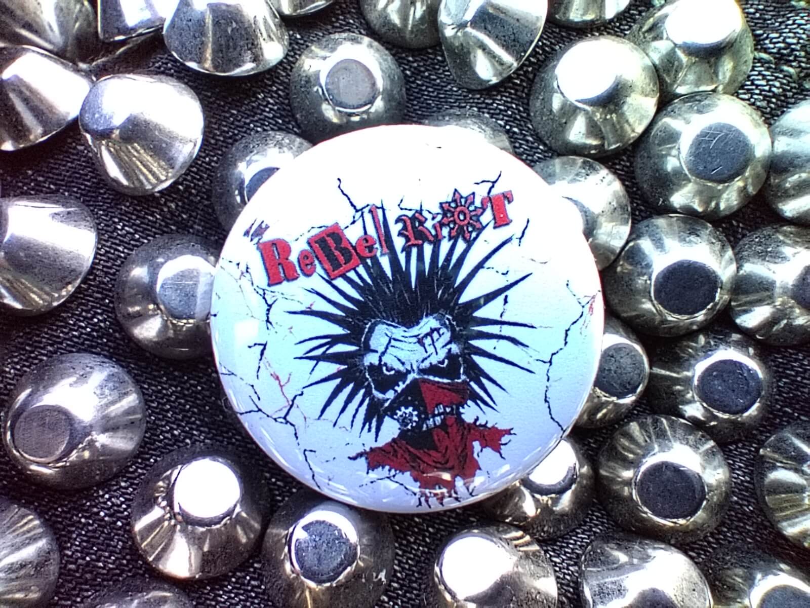 the Rebel Riot - pinback button